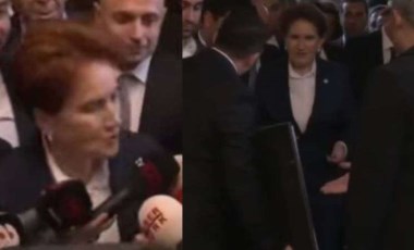 Akşener Sinan Aygün sorusunu beğenmedi, gazeteciyi azarladı