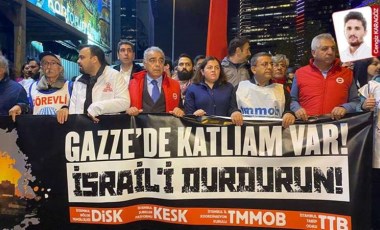 İstanbul Levent'te 'İsrail' protestosu: Doktorlar beyaz önlükleriyle katıldı