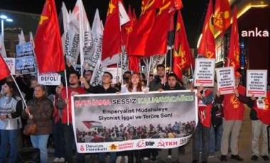 Sol örgütlerden Ankara'da İsrail protestosu: 'AKP'nin Filistin davasını sahiplenme şansı yok'