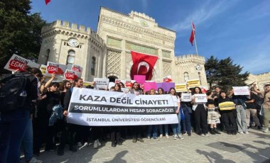 Beyazıt'ta Zeren Ertaş'ın ölümüne protesto: 'Örtbas edilmesine izin vermeyeceğiz'