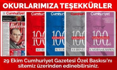 29 Ekim Cumhuriyet Gazetesi Özel Baskısı Online satışta