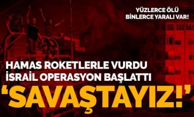 Hamas roketlerle vurdu... İsrail operasyon başlattı! Yüzlerce ölü, binlerce yaralı var!