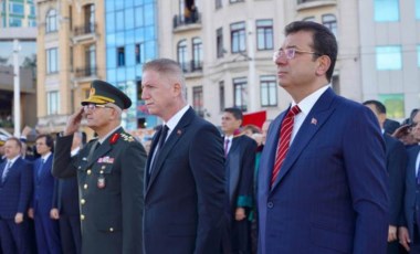 Taksim'de 10 Kasım töreni... İmamoğlu: 'İyi ki Atatürk'ün, iyi ki Cumhuriyet'in çocuklarıyız'