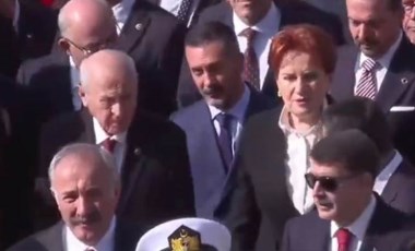 Anıtkabir'de dikkat çeken anlar: Devlet Bahçeli ve Meral Akşener yan yana