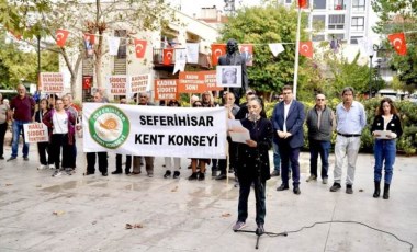 Kadın cinayetleri Seferihisar’da protesto edildi