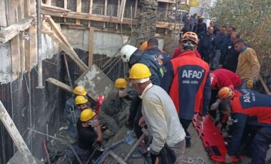 Beton kalıplar patladı... 2 işçi göçük altında kaldı