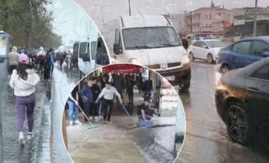 İstanbul'da yağış etkisini artırmaya başladı! Trafikte yoğunluk oluştu, rögarlar taştı, metro istasyonlarını su bastı