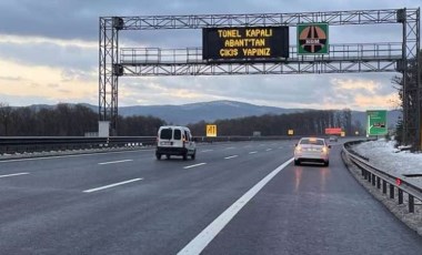 Anadolu Otoyolu'nun Bolu Dağı geçişi İstanbul istikameti ulaşıma kapatıldı