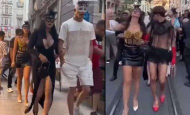 İstiklal Caddesi'nde havaya 'dolar' fırlatan 'OnlyFans' içerik üreticisi için karar verildi