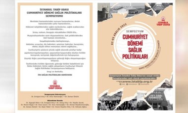 İstanbul Tabip Odası Cumhuriyet sempozyumu düzenliyor