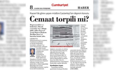 Cumhuriyet'in deprem bölgesinde cemaat torpili mi var sorusuna yanıt aradığı haberine engelleme