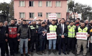 Motokuryeler adliye önünde kontak kapattı: Arkadaşları için adalet istediler