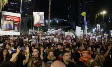 Esir yakınlarından protesto: 'Herkes dönene kadar durmayacağız'