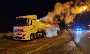 Kimyasal madde yüklü tankerde sızıntı! Ekipler alarma geçti...