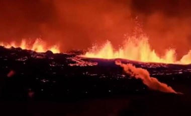 İzlanda'daki yanardağ faaliyete geçti