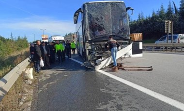 Yolcu otobüsü, TIR'a arkadan çarptı: Çok sayıda yaralı!