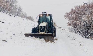 Tunceli’de kar: 50 köy yolu ulaşıma kapandı