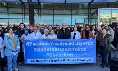 Şişli'deki hastanede doktor darbedilmişti: Meslektaşları protesto etti