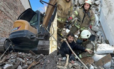 Son dakika... Kadıköy'de bina çöktü: Bir işçi enkaz altında kaldı!