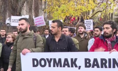 Ankara Üniversitesi öğrencilerinden ‘şeker ezmeli’ protesto!