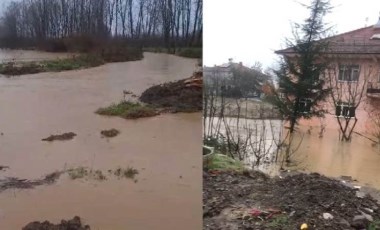 Düzce'de sağanak yağış... Evleri su bastı, doğalgaz borusu patladı!