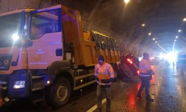 Son Dakika... Bolu Dağı Tüneli'nde zincirleme kaza: İstanbul istikameti trafiğe kapandı