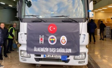 Beşiktaş, Fenerbahçe ve Galatasaray’dan 'Dostluk TIR'ları: Aynı anda yola çıktılar