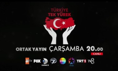 Depremzedelere yardım için 8 ulusal televizyon kanalı ortak yayın yapacak