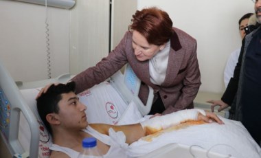 Akşener Osmaniye'de depremzedeleri hastanede ziyaret etti: 'Artık bana Meral anneanne diyeceksin'