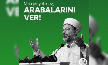 TİP'ten 1 aylık maaşını depremzedelere bağışlayan Ali Erbaş'a: 'Maaşın yetmez, arabalarını ver!'