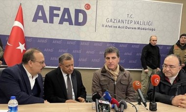 Barzani Gaziantep’te AFAD’ı ziyaret etti