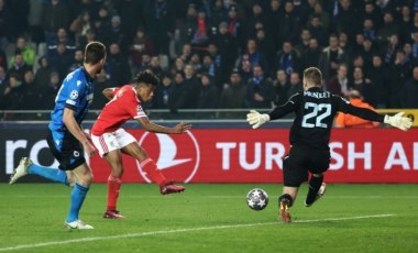 UEFA Şampiyonlar Ligi'nde Benfica, Club Brugge'yi rahat geçti