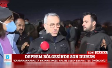 AKP'li başkanın korumaları muhabiri ve depremzedeyi itti