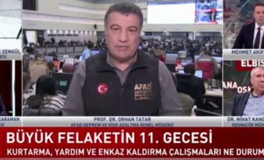 AFAD Deprem Risk Azaltma Genel Müdürü Orhan Tatar canlı yayında 'Geç kalmadık' dedi, Mehmet Akif Ersoy'dan itiraz geldi