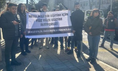 İzmir'de uzaktan eğitim isyanı: Eğitim hakkımız engellenemez!