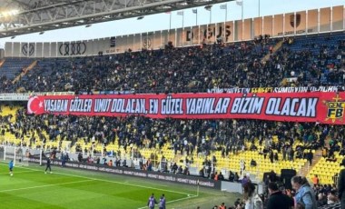 Fenerbahçe tribünlerinde 'hükümet istifa' sloganları atıldı