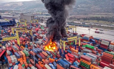 Son dakika... İskenderun Limanı'nda yangın sürüyor