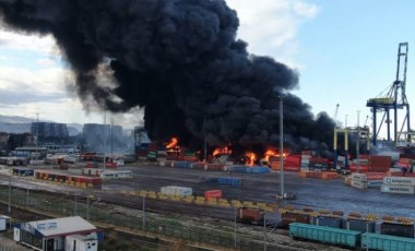 Deprem sonrası İskenderun'daki yangın devam ediyor!