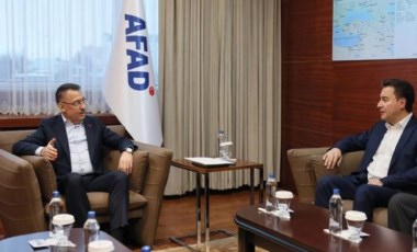 AFAD'ı ziyaret eden Ali Babacan, Fuat Oktay ile görüştü