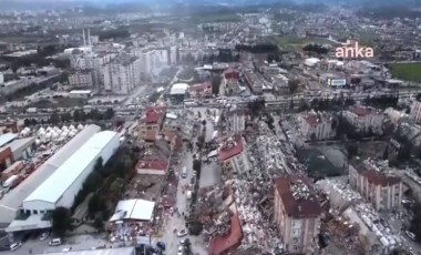 Hatay'da depremin yarattığı büyük yıkım drone ile böyle görüntülendi