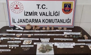 İzmir'de 92 parça tarihi eser ele geçirildi