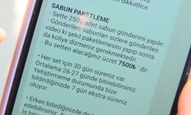 'Sabun paketleme' ilanından para kazanmak istedi, 52 bin lira dolandırıldı