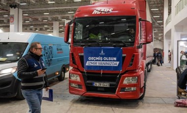 İzmir’den Hatay'a üç TIR su