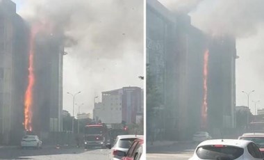 Son Dakika: İstanbul'da iş merkezinde yangın!