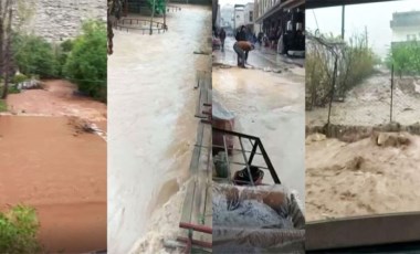 Mardin'de sağanak yağış: Dere taştı, mesire alanı su altında kaldı!