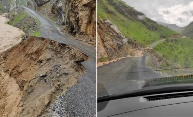 Hakkari'de kuvvetli yağış heyelanlara neden oldu