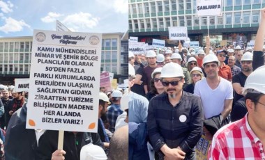 Binlerce kamu mühendisi, mimar ve şehir plancısı Ankara'da: Biz varız ve hak ettiğimiz değeri istiyoruz!