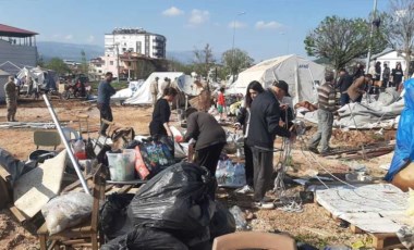 Son Dakika: Depremin yıktığı Kahramanmaraş'ta fırtına: 1 ölü, çok sayıda yaralı