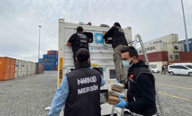 Mersin Limanı'nda 97 kilo 500 gram kokain ele geçirildi