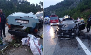 Isparta-Antalya karayolunda zincirleme kaza: 1 ölü, 4 yaralı